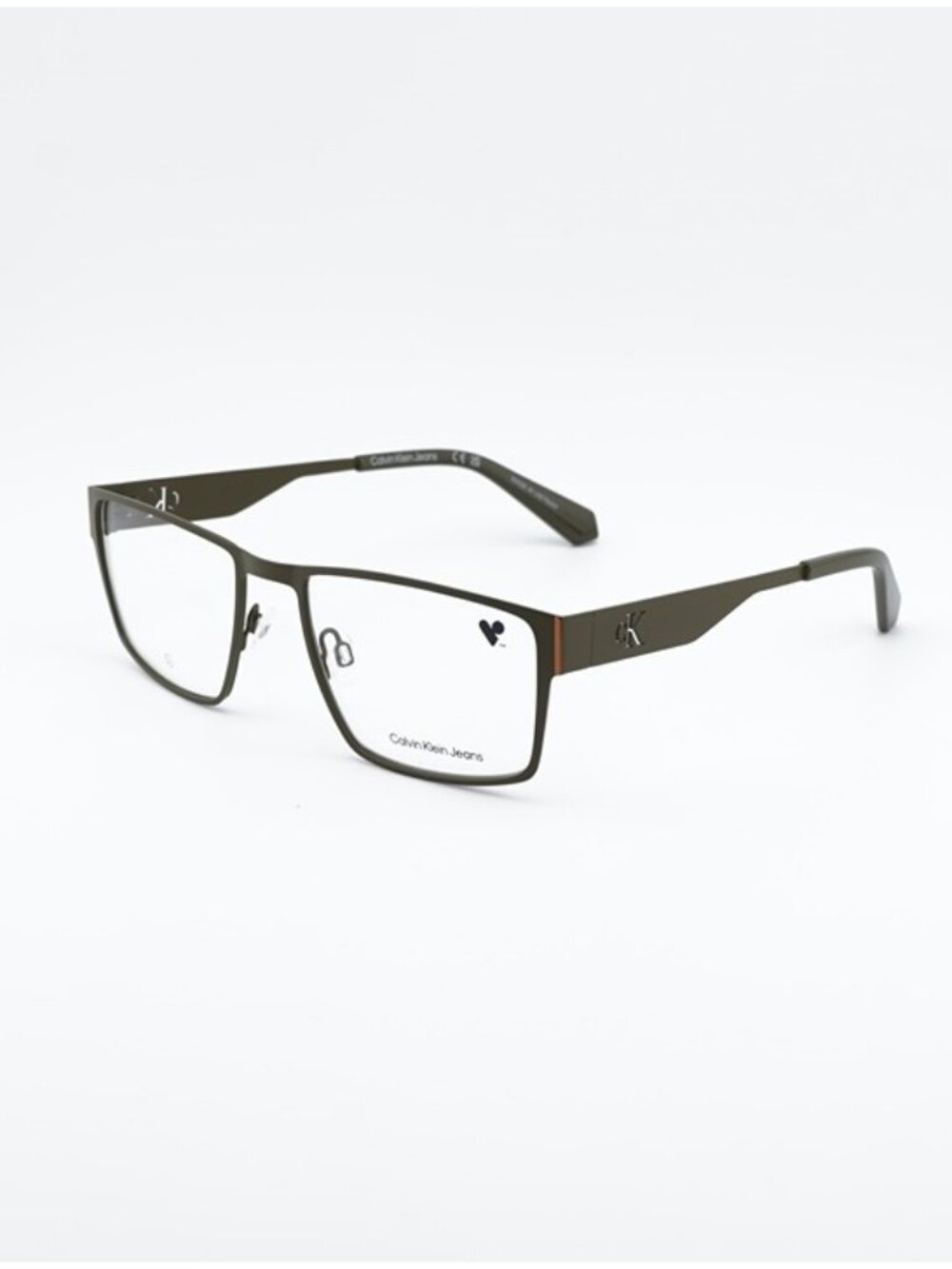 Calvin Klein Jeans CKJ24208 309 Eyeglasses Khaki  57 mm Square Frame